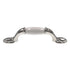 Amerock BP76245-26W Polished Chrome 3"cc Cabinet Handle Pull, White Ceramic Center