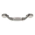 Amerock BP76245-26W Polished Chrome 3"cc Cabinet Handle Pull, White Ceramic Center