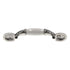Amerock BP76245-26W Polished Chrome 3"cc Cabinet Handle Pull, White Ceramic Center