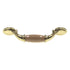 Amerock Allison Bright Brass Almond Ceramic Center 3" Arch Cabinet Handle Pull BP76245-AL3