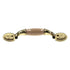Amerock Allison Bright Brass Almond Ceramic Center 3" Arch Cabinet Handle Pull BP76245-AL3