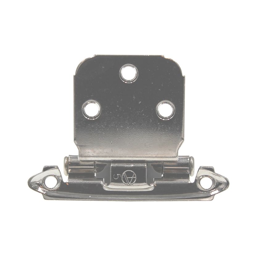 Pair of Amerock BP7629-26 Chrome Self-Closing Face Mount Variable Overlay Hinges