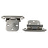 Pair Amerock Satin Nickel Flush Variable Overlay Hinges Self-Closing BPR7629G10