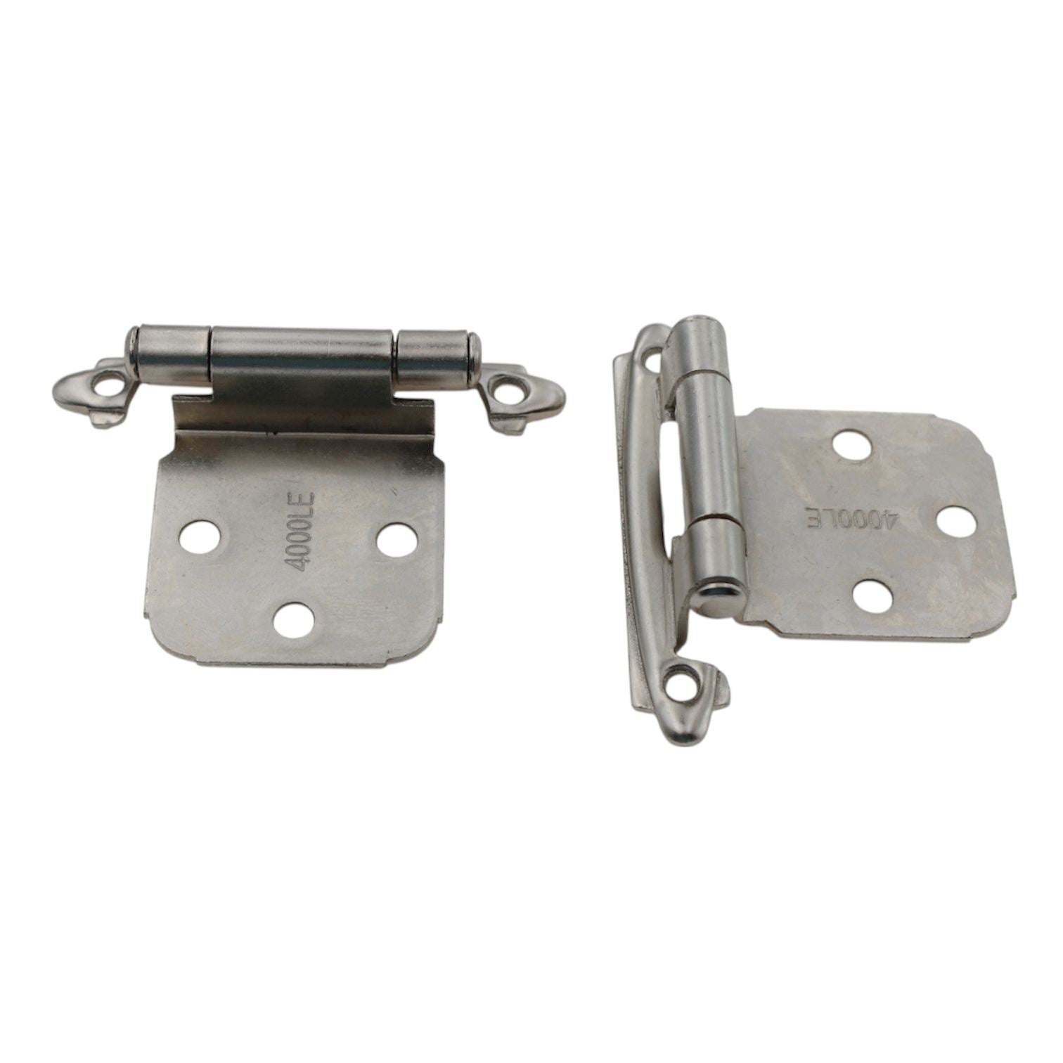 Pair Amerock Satin Nickel Flush Variable Overlay Hinges Self-Closing BPR7629G10