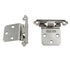 Pair of Amerock Satin Nickel Reverse Bevel Hinges Self-Closing BP7630-G10