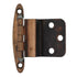 Pair of Amerock Antique Copper 3/8" Inset Hinges Non Self-Closing BP7636-AC