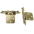 Pair Amerock Provincial Machine Ivory Gold Variable Overlay Hinges BP7729-MW