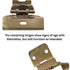 Pair Amerock Burnished Brass Full Wrap Hinges 3/8" Inset Self-Close BP79278T-BB