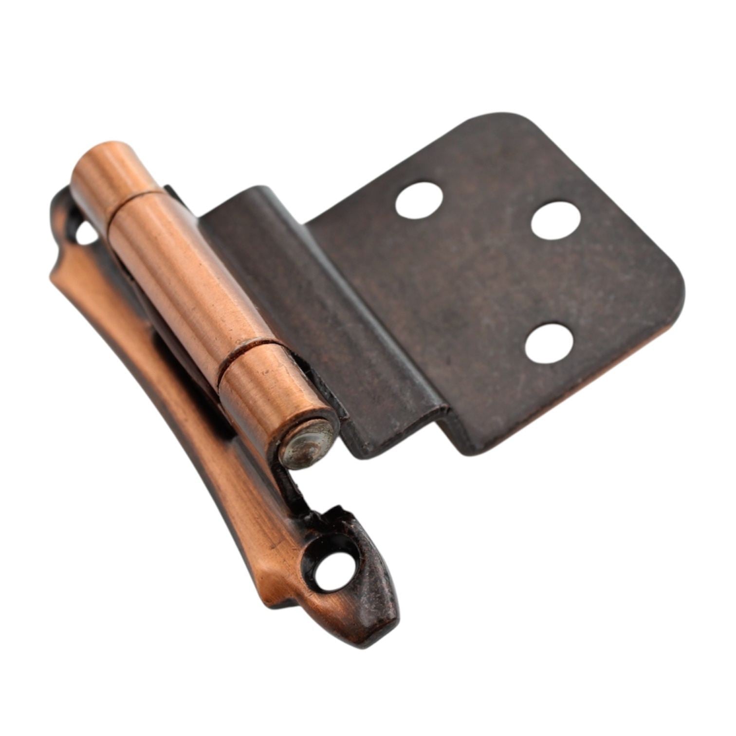 Pair Amerock Imperia 3/8" Inset Hinges Self-Closing Satin Copper BP7928-41