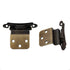Pair Amerock Face Mount Antique English 3/8" Inset Hinges Self-Closing BP7928-AE