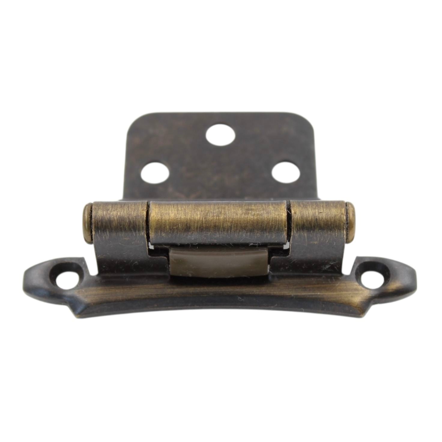 Pair Amerock Face Mount Antique English 3/8" Inset Hinges Self-Closing BP7928-AE