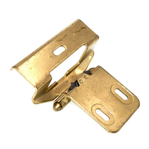 Pair Amerock Polished Brass Full Wrap Hinges 1/2" Overlay Bullet Tip BP79637-3