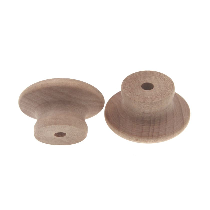 Amerock Allison Pair (2 Pack) 1 1/2" Birch Wood Round Cabinet Knob BP813-WD