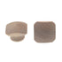 Pair of Amerock Wood Finishes 1 1/4" Unfinished Wood Square Cabinet Birch Knob BP816-WD