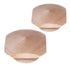 Pair Amerock Birch Wood 1 3/4" Square Large Wooden Cabinet Knob BP817-WD