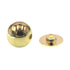 Amerock Legacy 1 1/8" Polished Brass Solid Brass Round Cabinet Knob Pull BP830C-3