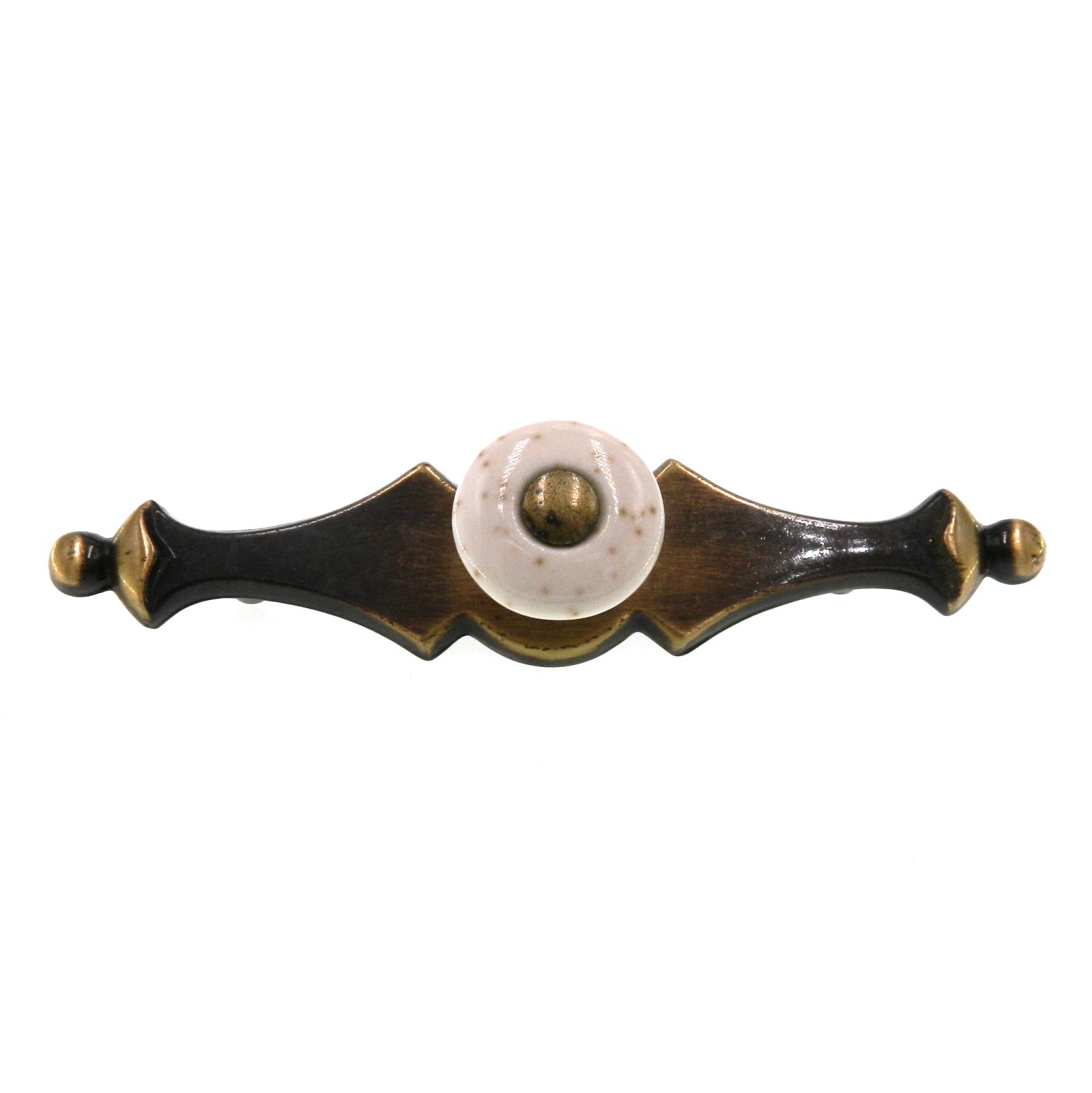 Amerock Anniversay Antique English Oatmeal Round Cabinet Knob with Backplate 