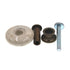 Amerock BP856-OM Oatmeal 1" Cabinet Knob Pull with Antique Brass Base, Stem