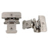 Pair Amerock Double Demountable Cabinet Hinges 1/4" Overlay Nickel BPR8701G10