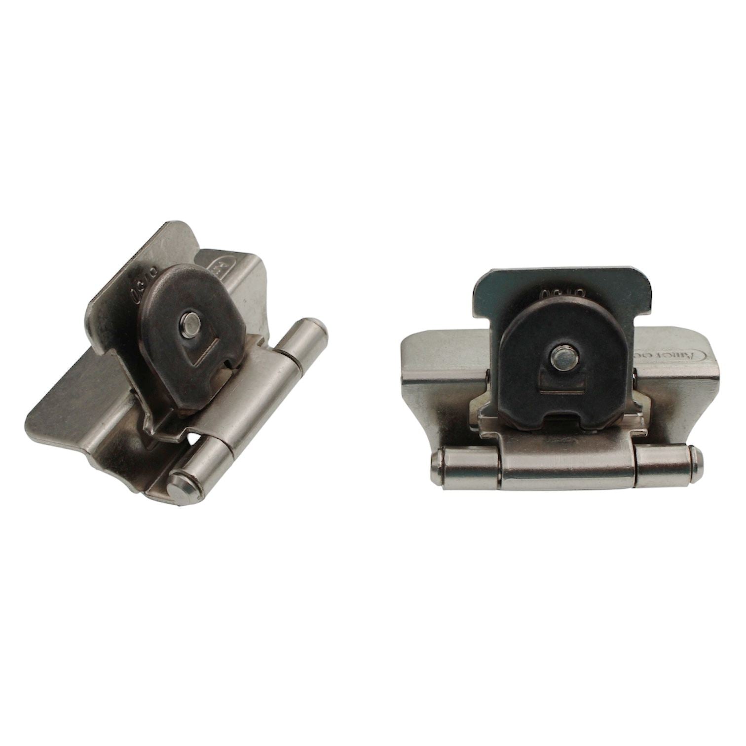 Pair Amerock Double Demountable Cabinet Hinges 1/4" Overlay Nickel BPR8701G10