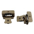 Pair Amerock Double Demountable Hinges 1/2" Overlay Burnished Brass BPR8704BB
