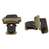 Pair Amerock Double Demountable Hinges 1/2" Overlay Burnished Brass BPR8704BB