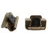 Pair Amerock Double Demountable Hinges 1/2" Overlay Burnished Brass BPR8704BB