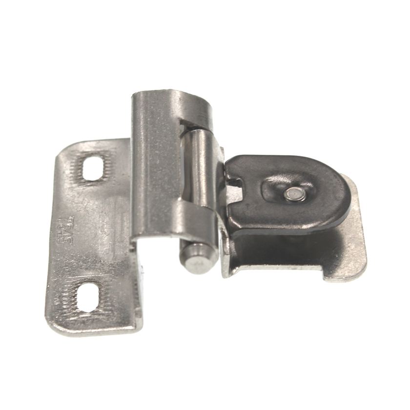 Pair of Amerock Single Demountable Cabinet Hinges 1/4" Overlay Nickel BPR871514