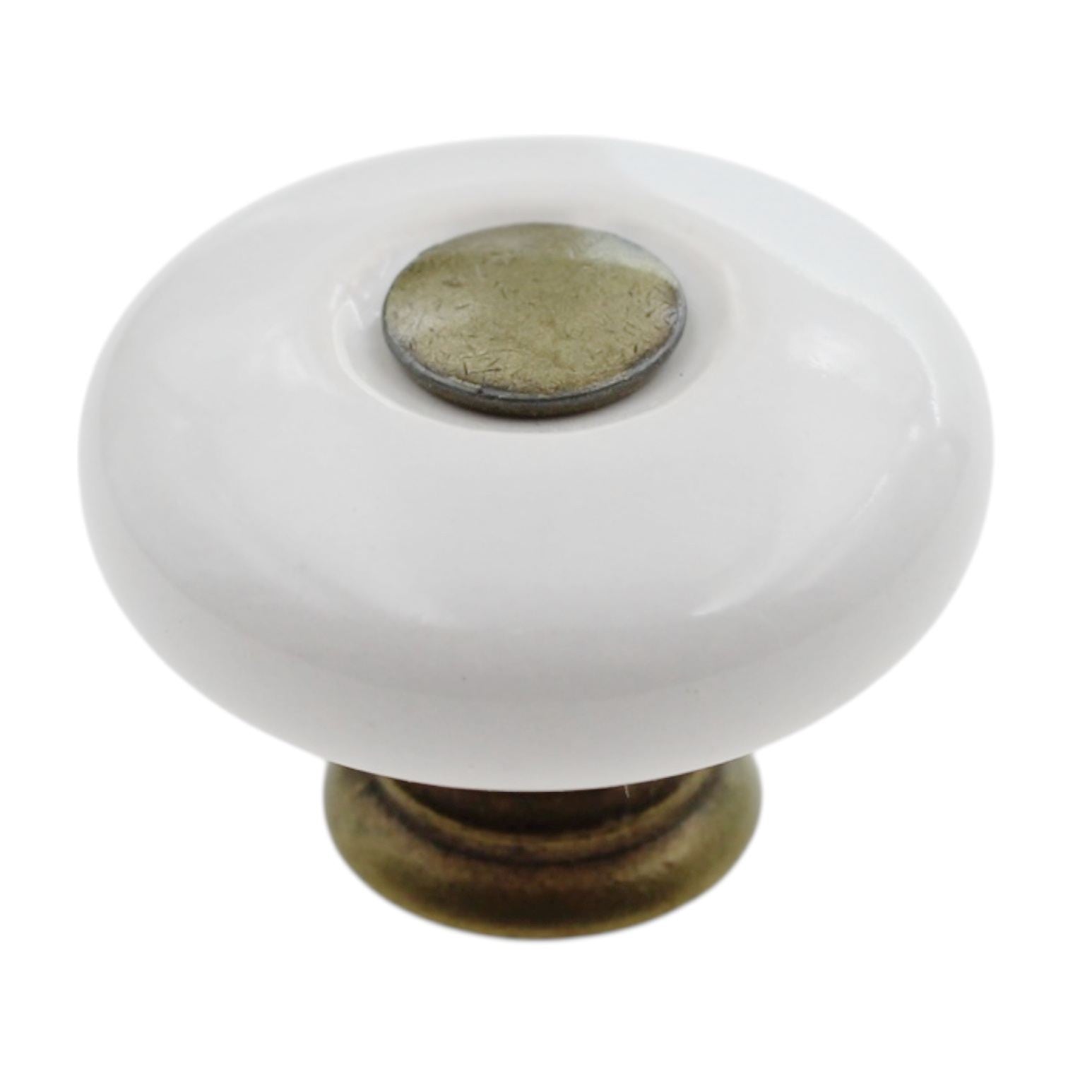 Amerock Allison 1 1/4" White Mushroom Cabinet Knob Pull BP878-30