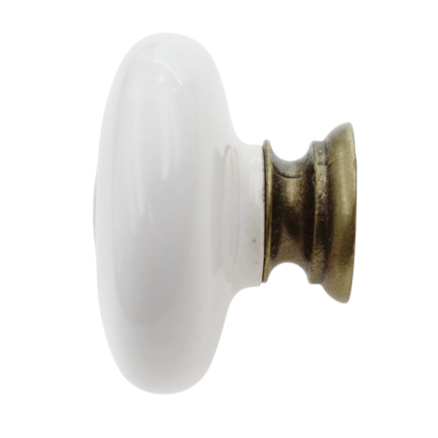 Amerock Allison 1 1/4" White Mushroom Cabinet Knob Pull BP878-30