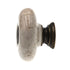Amerock BP878-OM Oatmeal 1 1/4" Porcelain Cabinet Knob Pull with Brass Stem