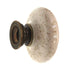 Amerock BP878-OM Oatmeal 1 1/4" Porcelain Cabinet Knob Pull with Brass Stem