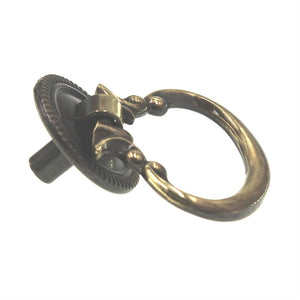 Amerock Allison Antique English Brass 1 3/4 inch Ring Pull Cabinet Knob BP886AE