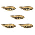 5 Pack Amerock Veggie'Z 2 3/8" Regency Brass Novelty Pea Pod Cabinet Knob BP9336-R1