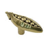 Amerock Veggie'Z 2 3/8" Regency Brass Novelty Pea Pod Cabinet Knob BP9336-R1