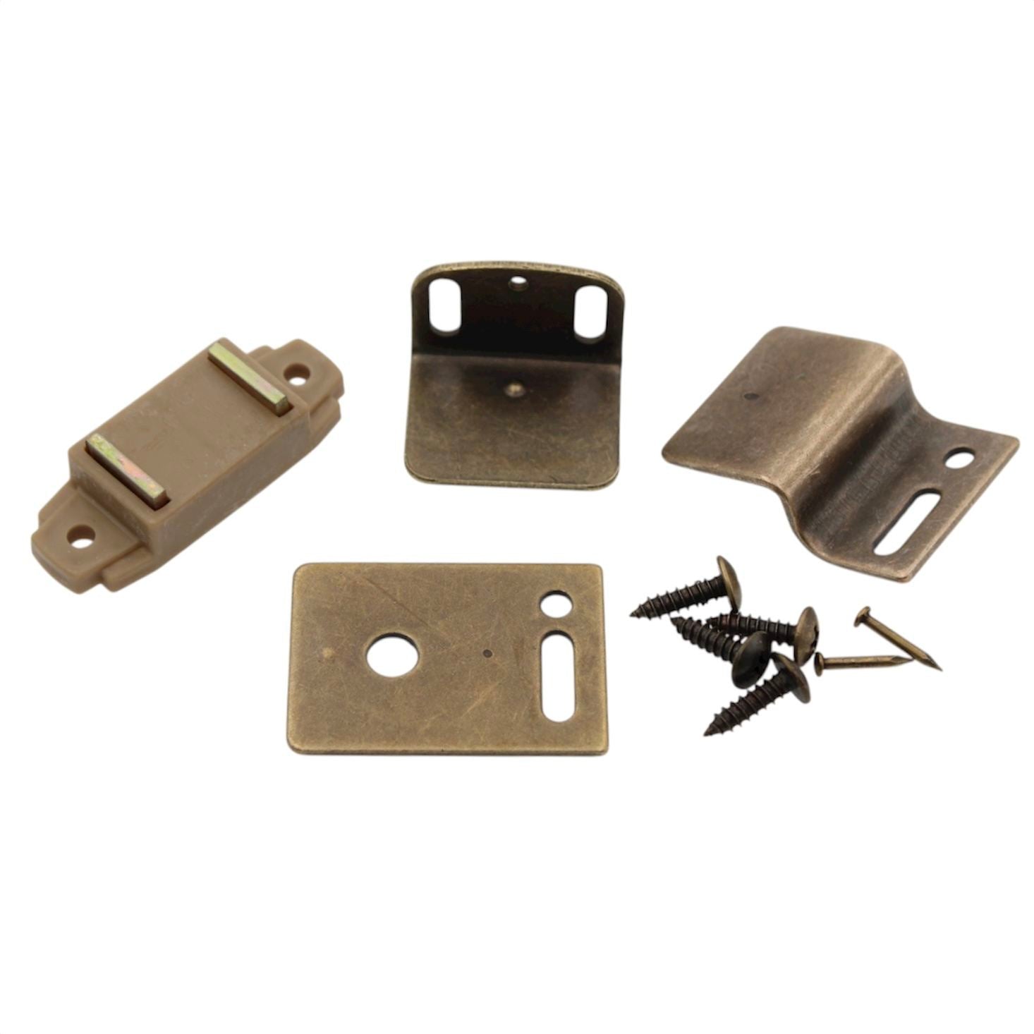 Amerock Cabinet Door Magnetic Catch Tan Plastic With 3 Strikes BP97653PT