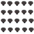 Ancient Treasures Rustic Hammered Floral Oil Rubbed Bronze 1 1/2" Pull Knob C011ORB, 20 Pack