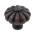 Ancient Treasures Rustic Hammered Floral Oil Rubbed Bronze 1 1/2" Pull Knob C011ORB