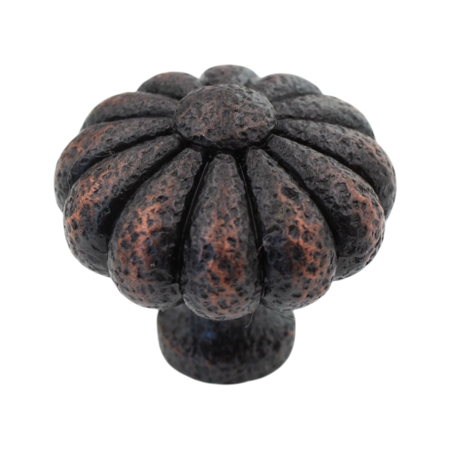 Ancient Treasures Rustic Hammered Floral Oil Rubbed Bronze 1 1/2" Pull Knob C011ORB, 20 Pack
