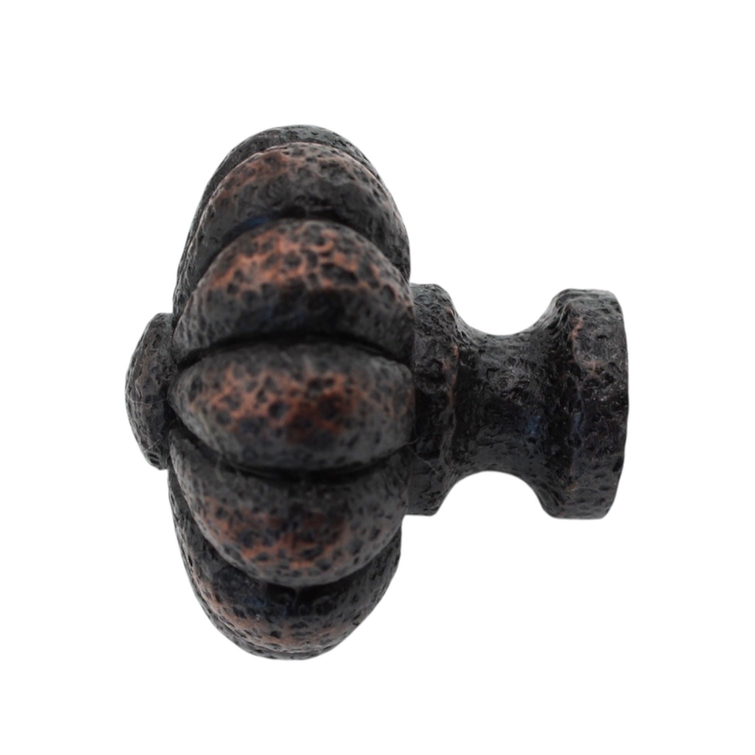 Ancient Treasures Rustic Hammered Floral Oil Rubbed Bronze 1 1/2" Pull Knob C011ORB
