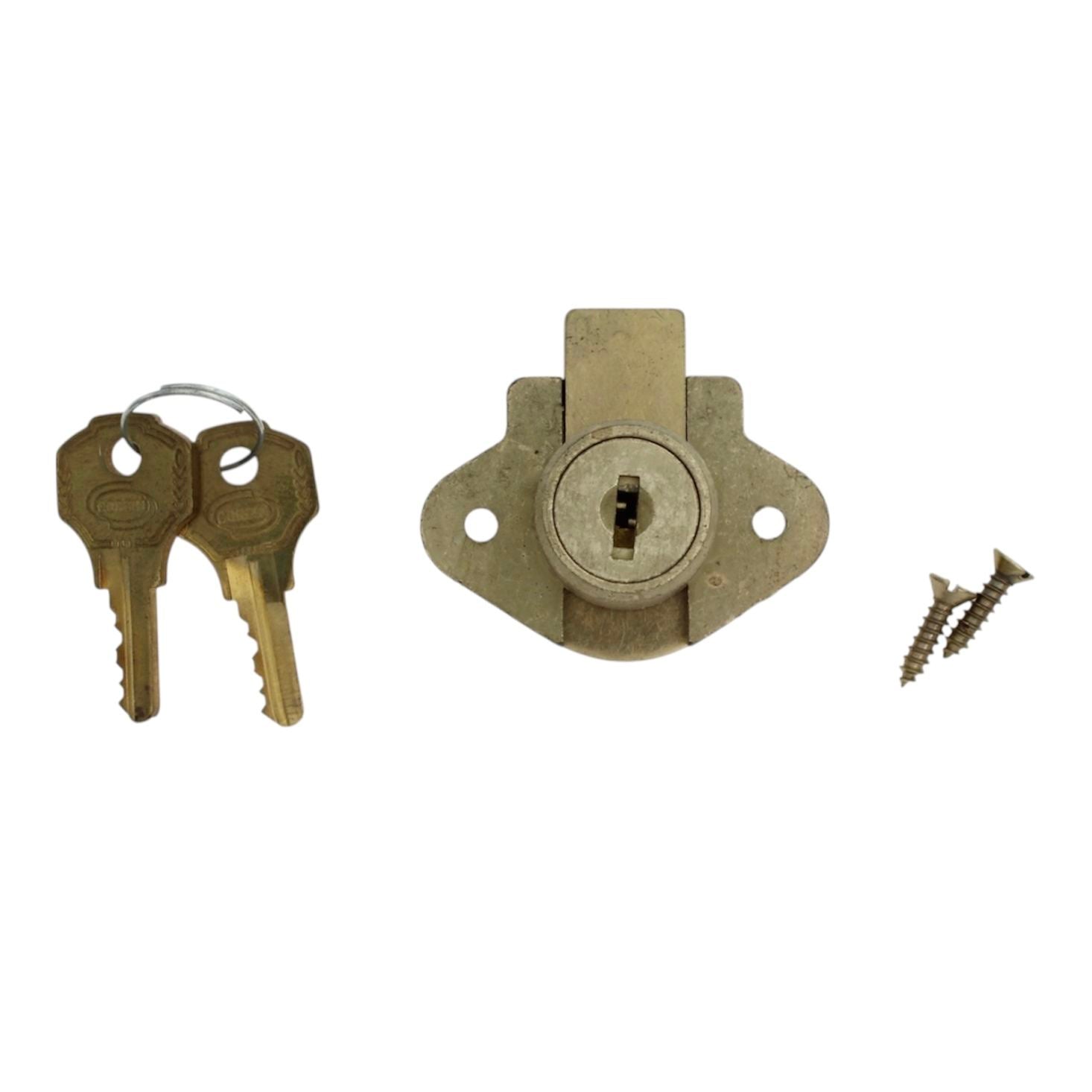 Corbin Cabinet Lock Drawer Disc Tumbler Deadbolt 7/8" Brass 02066-US4