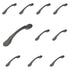 10 Pack of Ancient Treasures Rustic Hammered C034PTM Platinum 3"cc Arch Pull