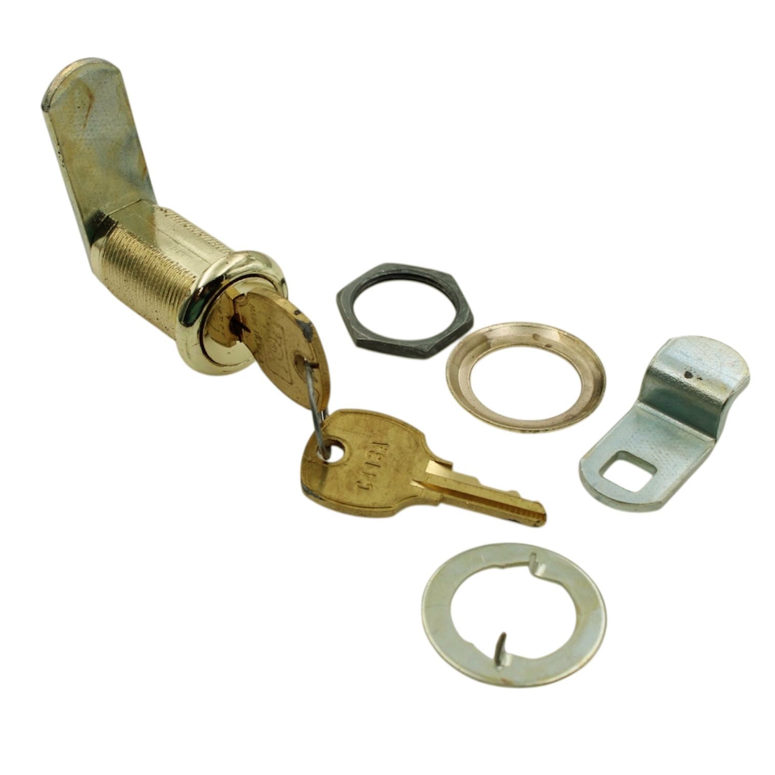 CompX National Cam Lock 1 3/16" Bright Brass Keyed Alike Stock Locks C8053-3
