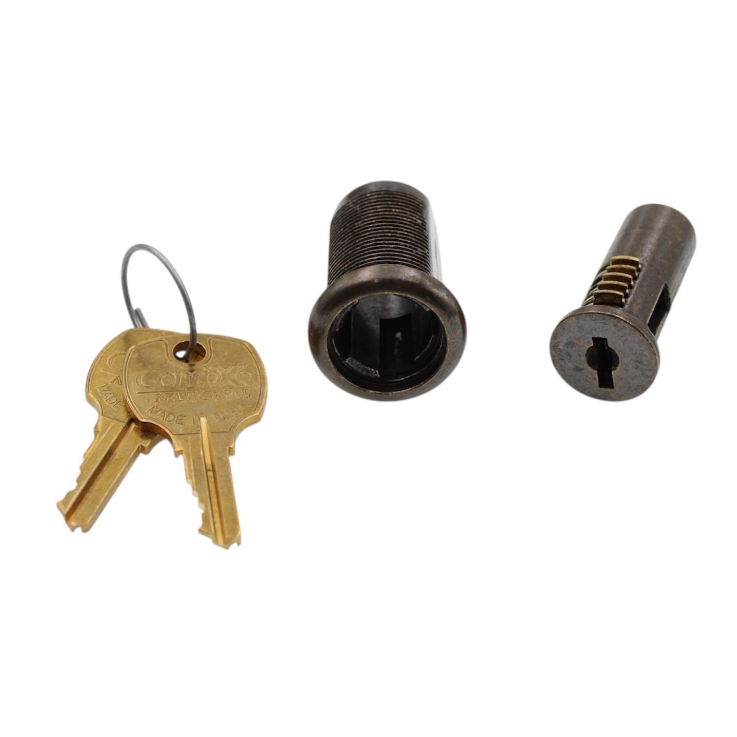 CompX National Cam Lock 1 3/16" Antique Brass Stock Locks C8053-4G Keyed 415A