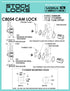 CompX Disc Tumbler Cam Lock 15/16" Bright Nickel National Cabinet Lock C8054-C415A-14A