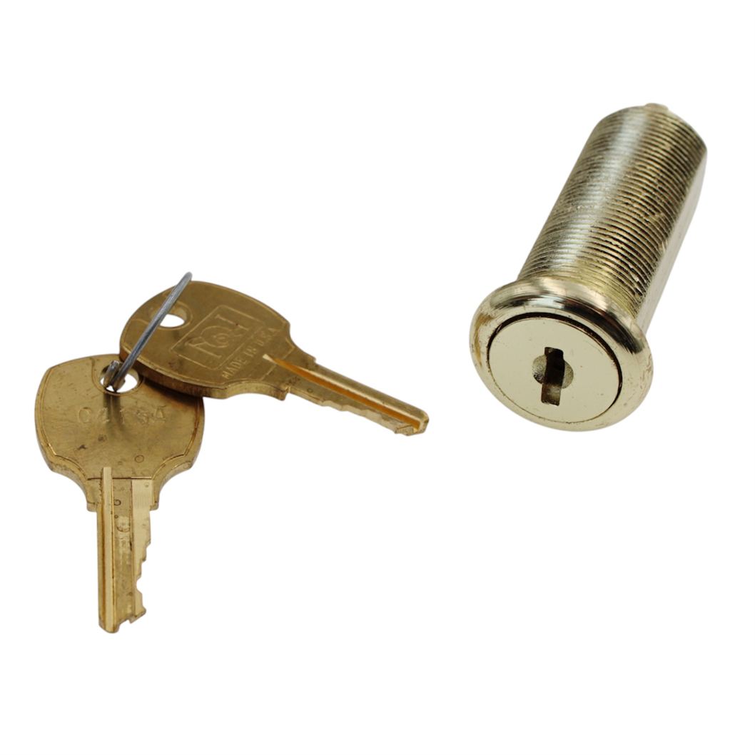 CompX National Disc Tumbler Cam Lock 1 3/4" Bright Brass Stock Locks C8060-3