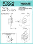 CompX Mailbox Lock Replaces Bommer Spring Hinge Lock Nickel C8724