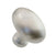 Solid Brass 1 5/16" Classic Brass Hutter Oval Cabinet Knob Satin Silver 1195SS