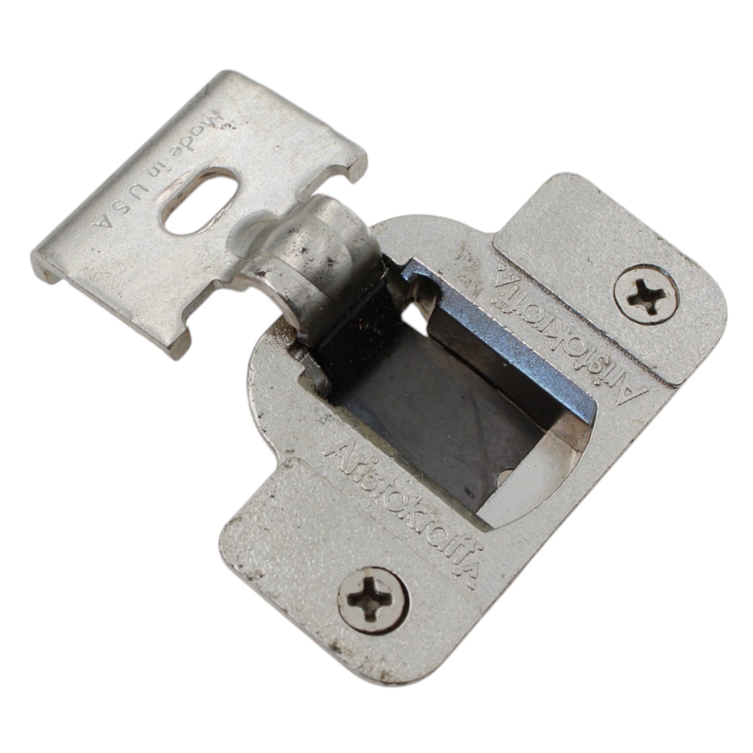 Amerock Nickel 1/2" Overlay Concealed Cup Hinge Self-Close Doweled CM2141SJ-3-14