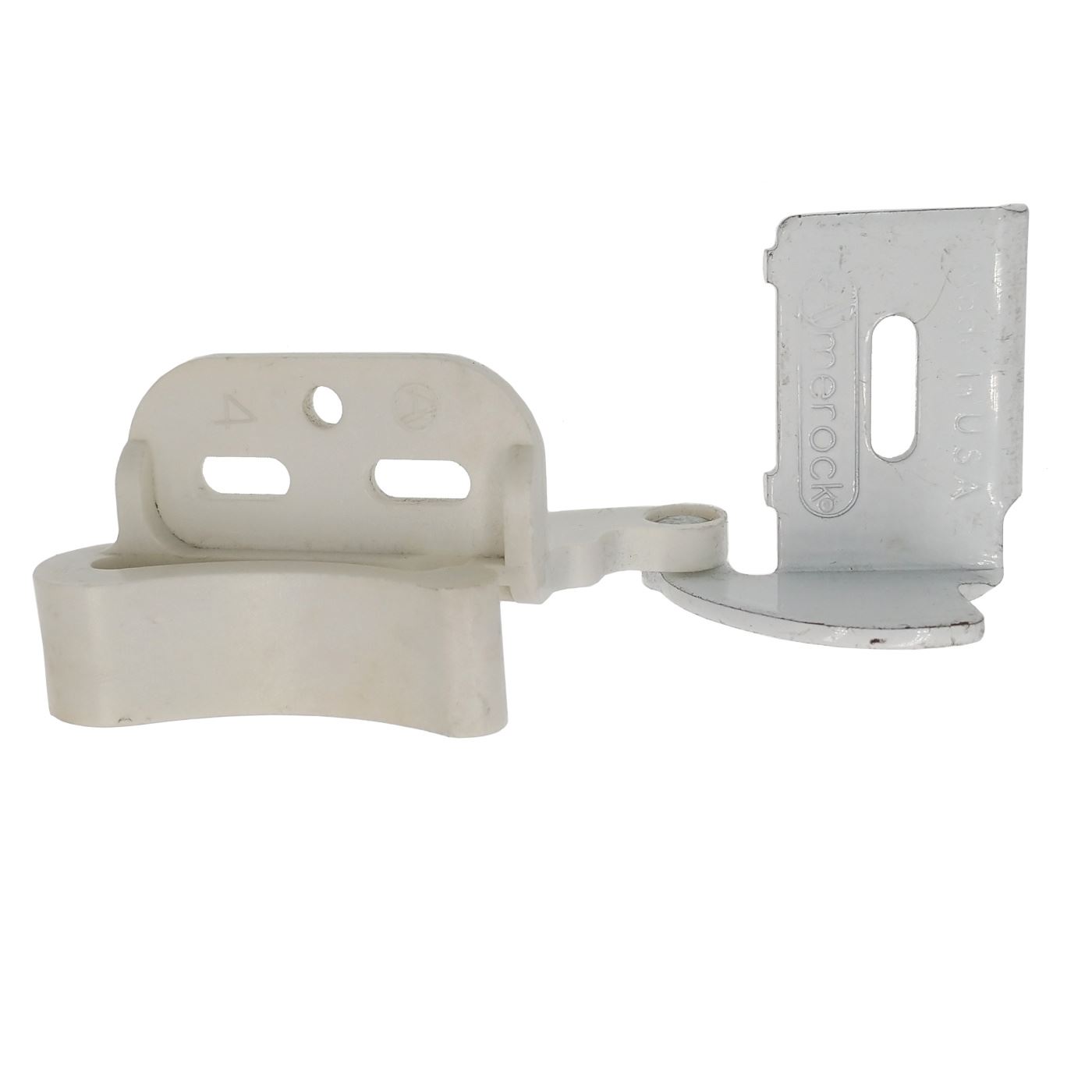 Pair of Amerock Marathon White 3/8" Inset CM2604-W Self-Latching Knife Hinges